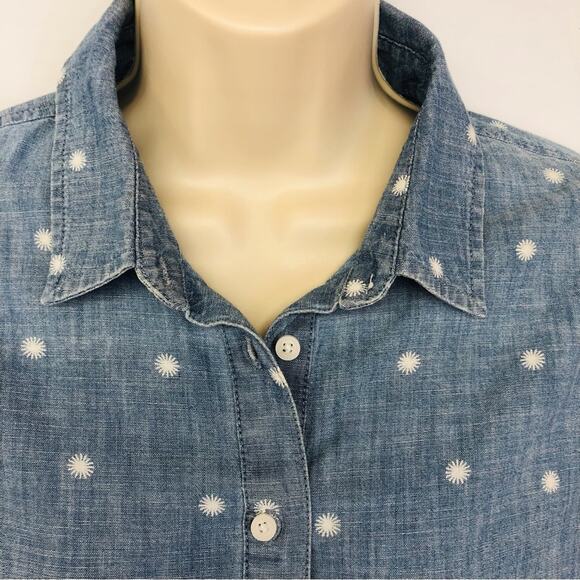 Tommy Hilfiger Chambray Popover Top - Picture 8 of 16